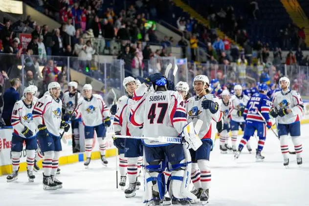 Springfield Thunderbirds celebrate win