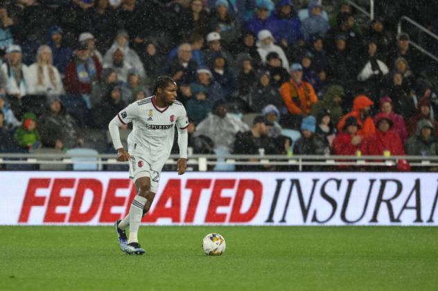 Defender Jonathan Bell with St. Louis CITY SC