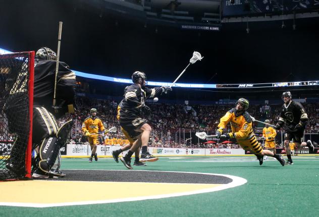 Georgia Swarm battle the Vancouver Warriors