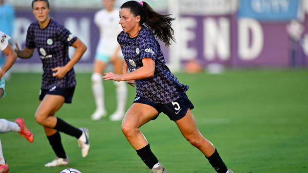 Racing Louisville FC's Paige Monaghan in action