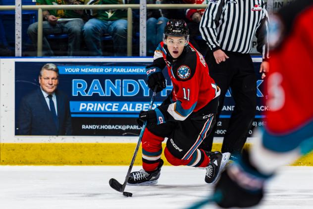 Kelowna Rockets' Tij Iginla in action