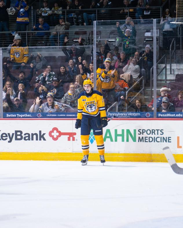 Erie Otters' Sam Alfano on game night