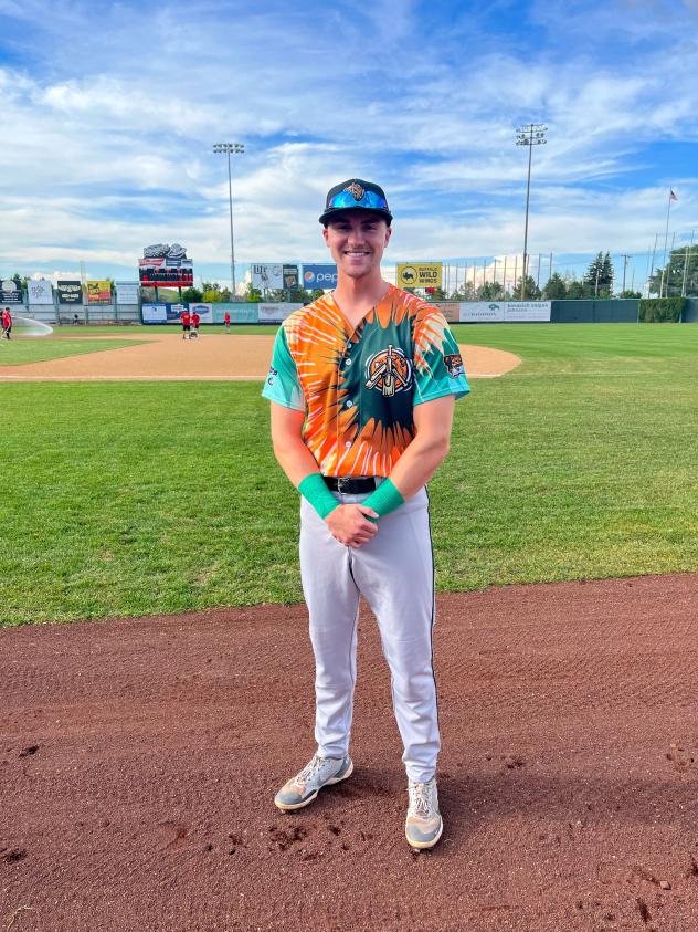 Infielder Jacob Kline with the Missoula PaddleHeads