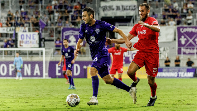 Louisville City FC midfielder Paolo DelPiccolo