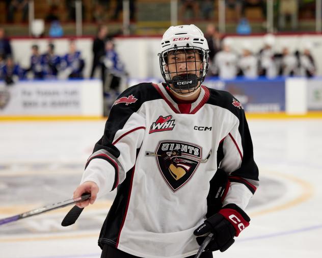 Ryan Lin with the Vancouver Giants