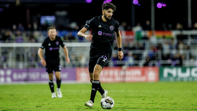 Louisville City FC outside back Manny Perez
