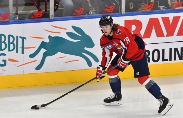 South Carolina Stingrays' Connor Moore on game night