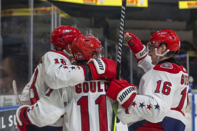 Allen Americans celebrate win