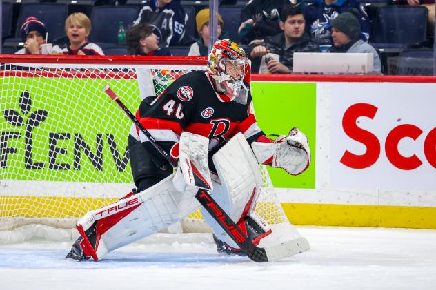 Belleville Senators goaltender Mads Sogaard