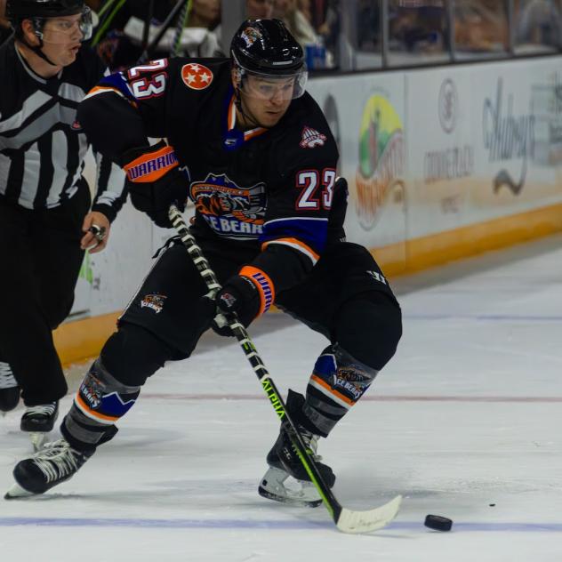 Knoxville Ice Bears' Davis Kirkendall in Roanoke