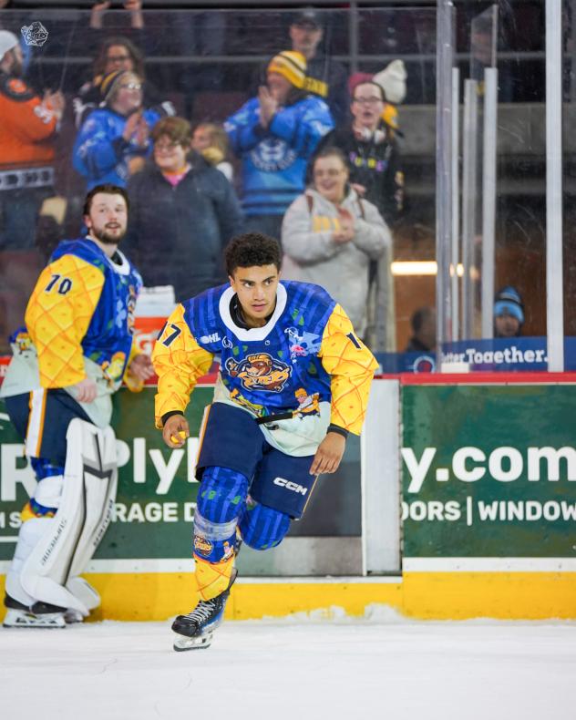 Erie Otters' Malcolm Spence in action