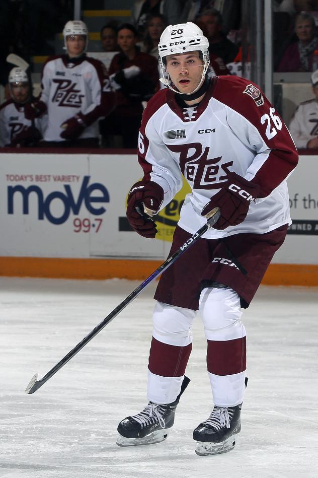Peterborough Petes forward Jax Dubois