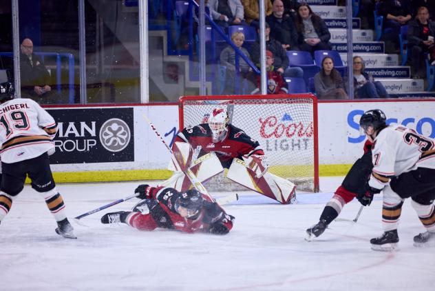 Vancouver Giants goaltender Brett Mirwald
