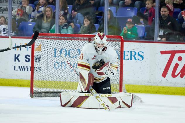 Vancouver Giants goaltender Brett Mirwald