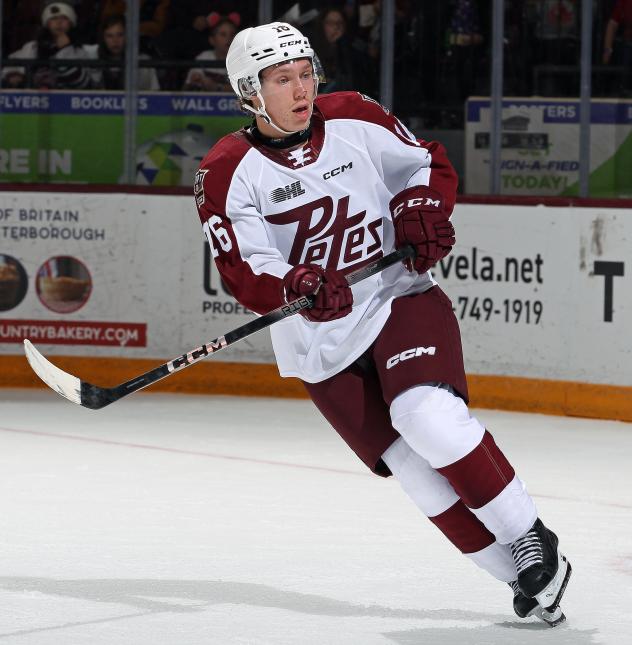 Peterborough Petes forward Owen Beck