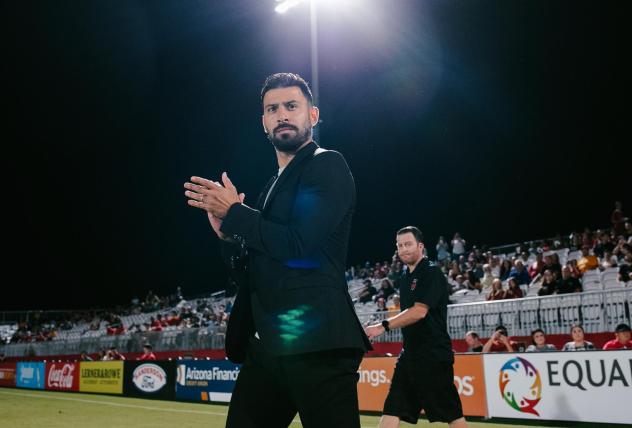 Phoenix Rising FC Head Coach Juan Guerra