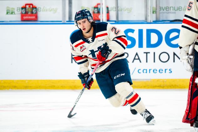Forward Tyson Zimmer with the Lethbridge Hurricanes