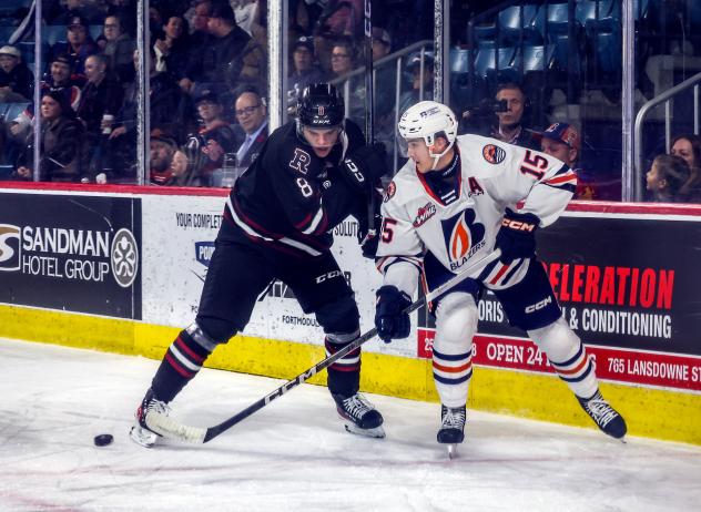 Forward Connor Levis with the Kamloops Blazers