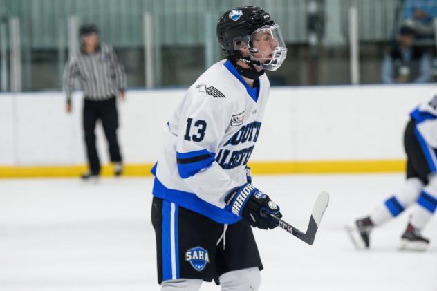 Defenceman Kolby Gapter with the South Alberta Hockey Academy
