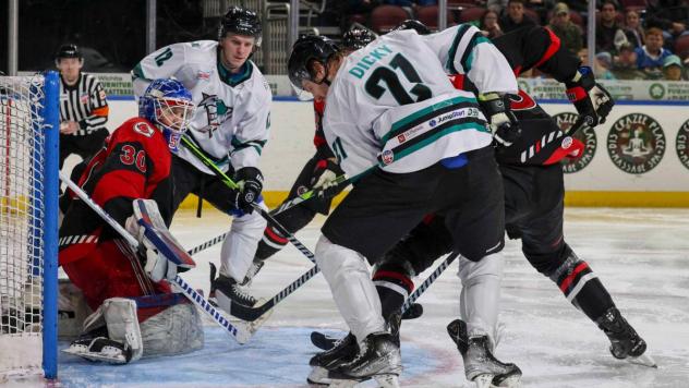 Wichita Thunder battle the Cincinnati Cyclones