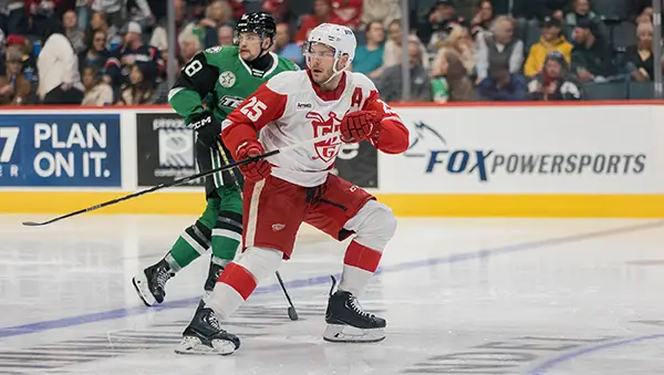 Grand Rapids Griffins defenseman Brogan Rafferty