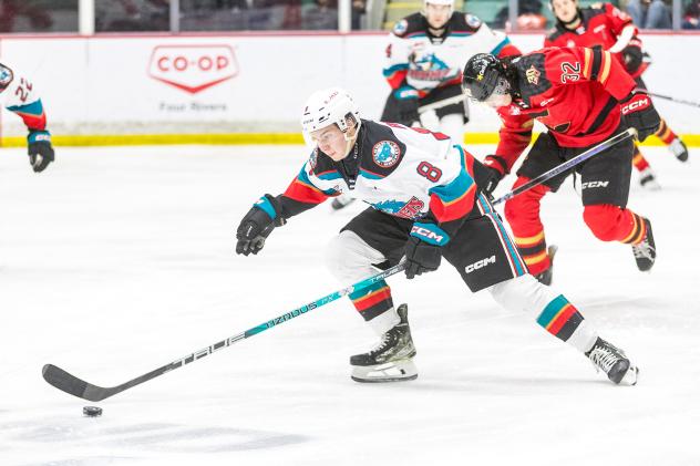 Kelowna Rockets' Marek Rocak in action