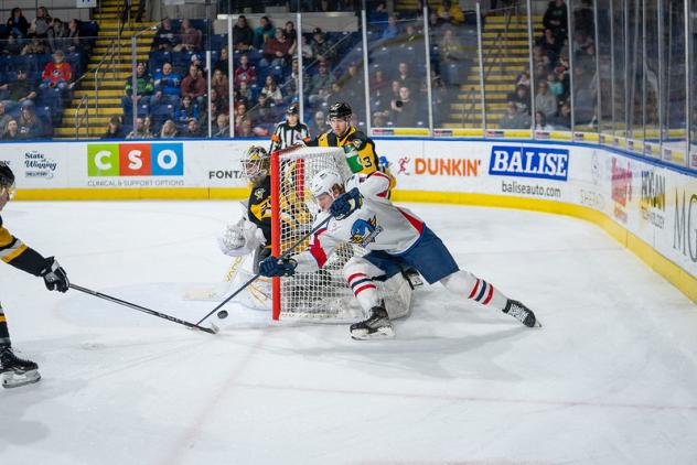 Springfield Thunderbirds battle the Wilkes-Barre/Scranton Penguins