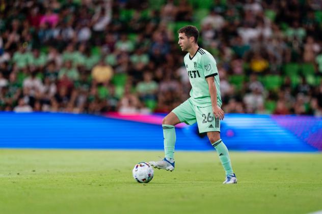 Defender Charlie Asensio with Austin FC