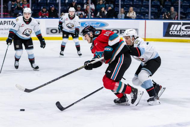 Kelowna Rockets' Luke Schelter in action