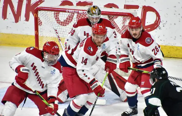 Allen Americans defend their goal