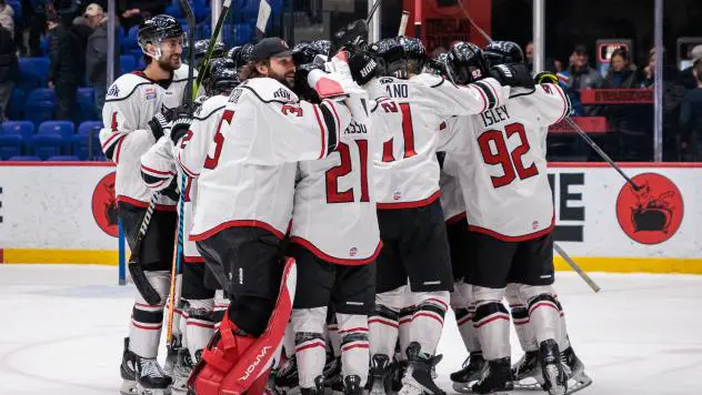 Adirondack Thunder celebrate win