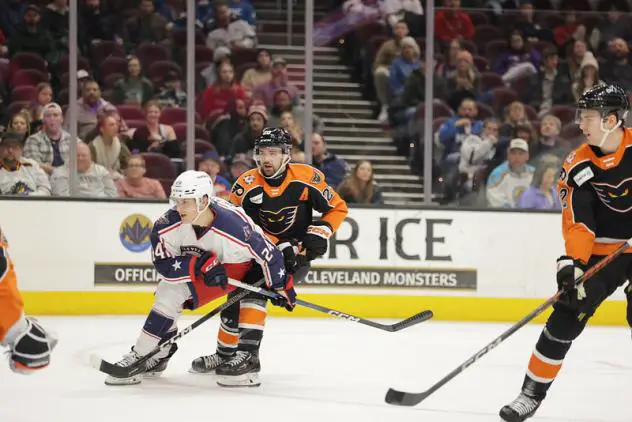 Lehigh Valley Phantoms face the Cleveland Monsters