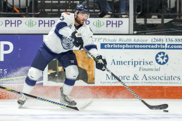 Worcester Railers' Ryan Verrier in action