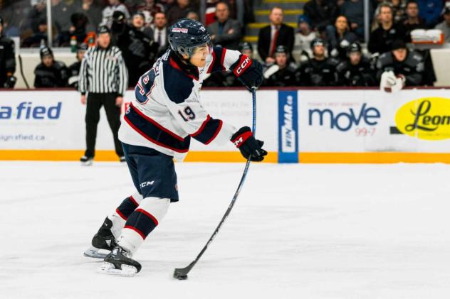 Saginaw Spirit's Zayne Parekh on game night
