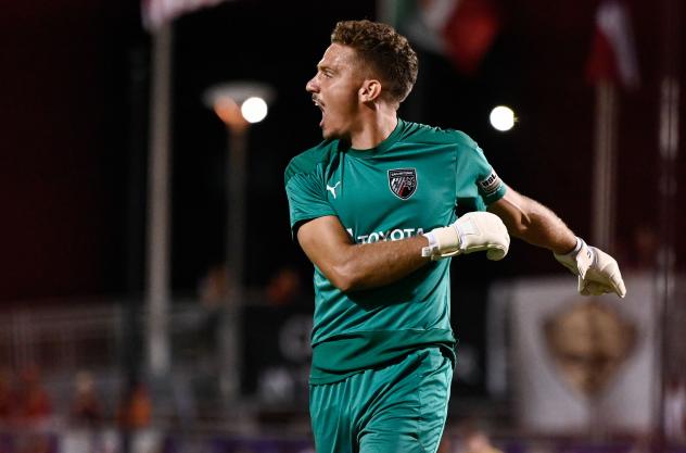 Goalkeeper Jordan Farr with San Antonio FC