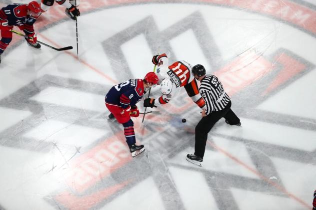 Allen Americans face off with the Kansas City Mavericks