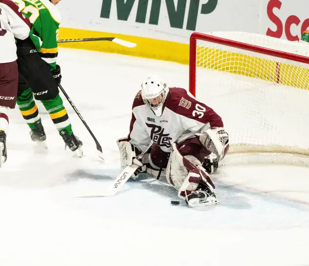Peterborough Petes' Easton Rye on game night