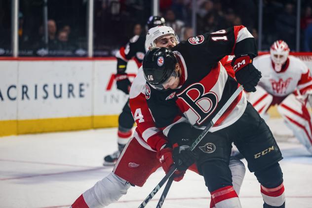 Belleville Senators' Tyler Boucher in action