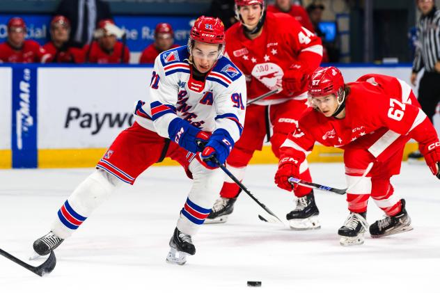 Kitchener Rangers' Matthew Sop in action