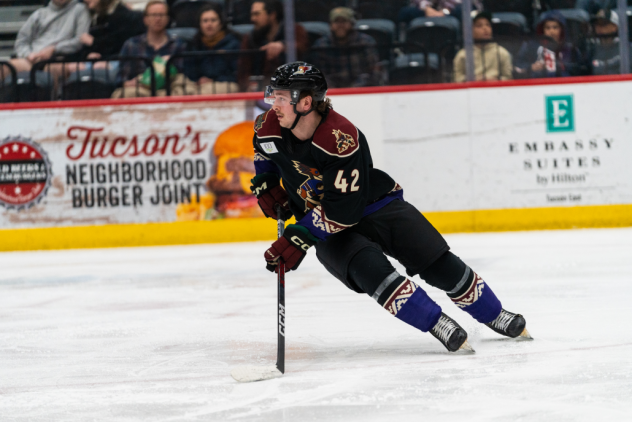 Tucson Roadrunners defenseman Lleyton Moore