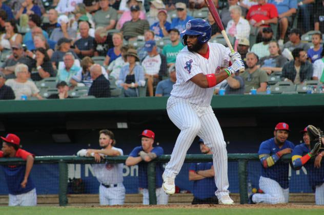 Outfielder Jonathan Sierra with the South Bend Cubs