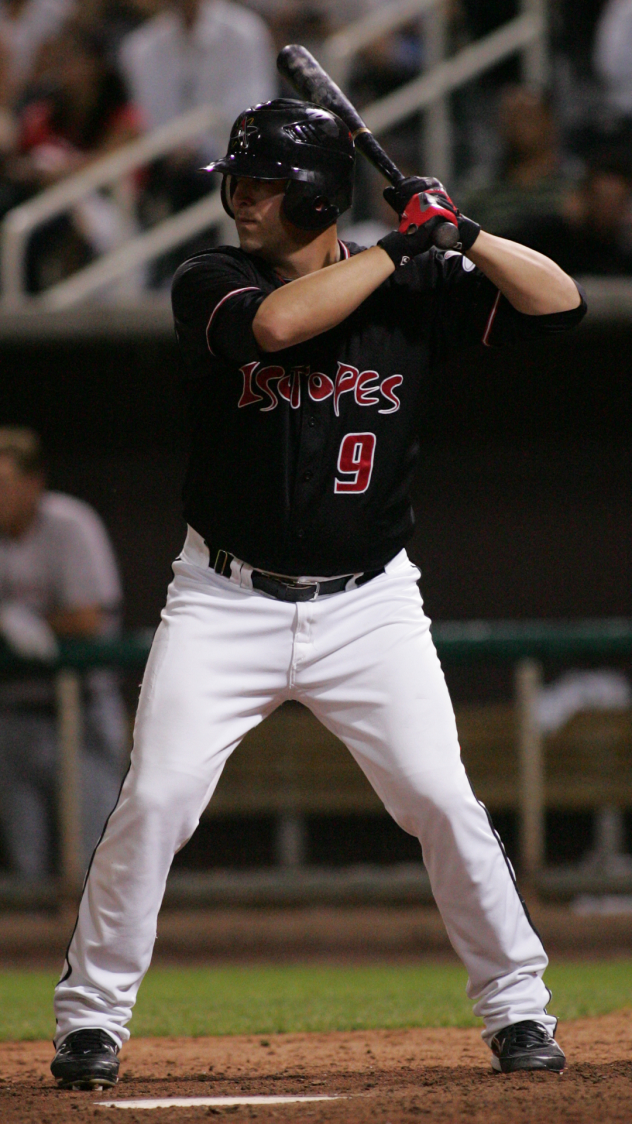 Michael Ryan with the Albuquerque Isotopes