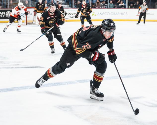 Vancouver Giants' Ty Thorpe in action