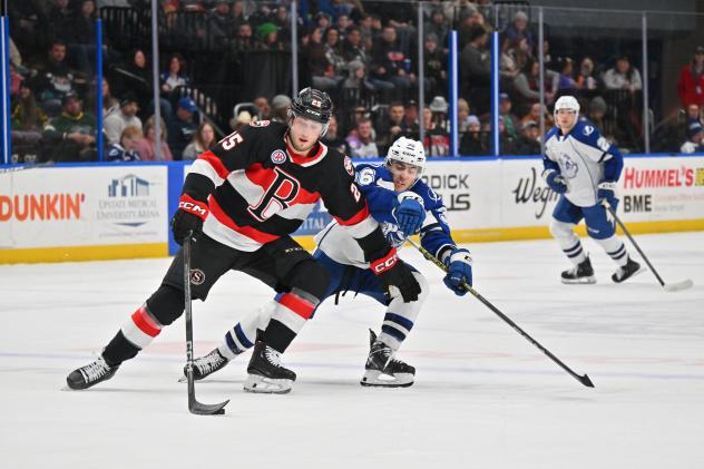 Belleville Senators' Matthew Highmore in action