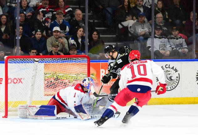 Allen Americans' Marco Costantini in action