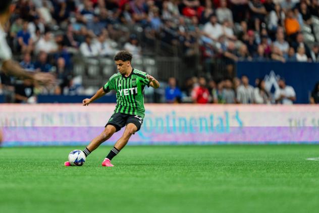 Midfielder Sofiane Djeffal with Austin FC