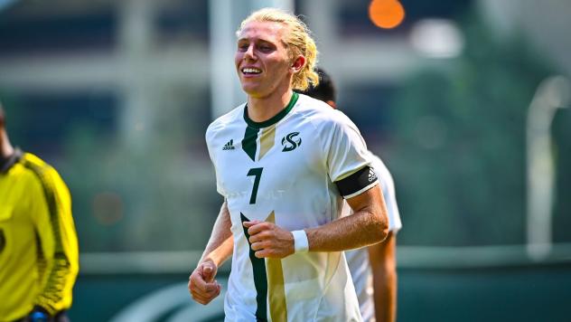 Winger Austin Wehner with Sacramento State University