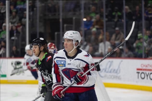 South Carolina Stingrays' Michael Kim on game night