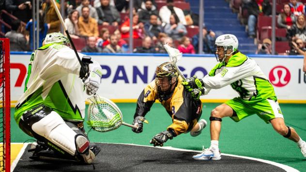 Vancouver Warriors' Adam Charalambides in action