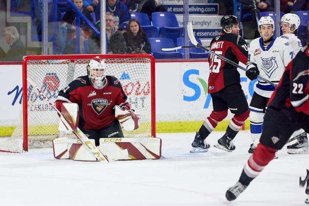 Vancouver Giants goaltender Brett Mirwald
